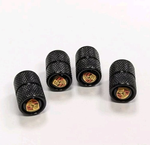 Porsha deluxe black tire valve - black,