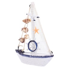 1Pc Wooden Sailing Boat Model