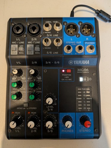 Yamaha mg06 channel analog - 6-channel,