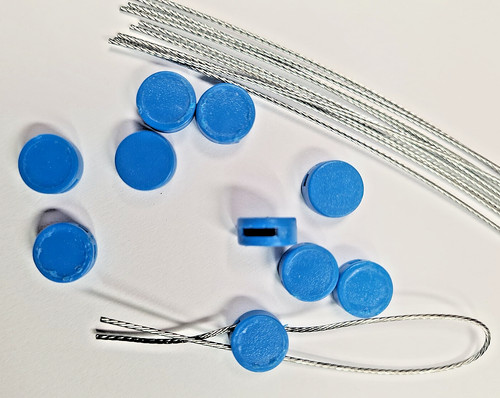 10x 10mm round plastic meter - 10x,