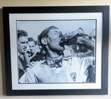 Stirling Moss Signed Black &