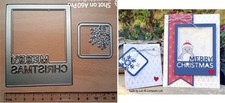 Metal Cutting Dies ~ Merry Christmas Words & Snowflake Frame Die