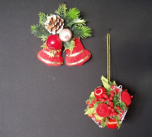 Vintage kitsch christmas bells - vintage,