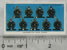 1938 Wills Railway Equipment 23 Locomotive head codes