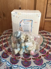 1992 Cherished Teddies Robbie & Rachel Love Bears All Things Wedding Figure 5"