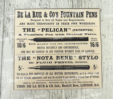 De La Rue Fountain Pens