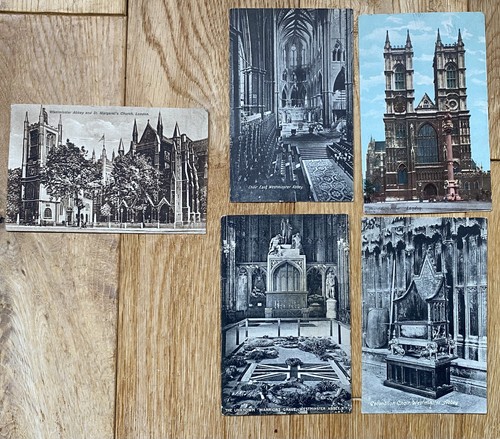 Postcards westminster abbey - of,