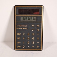 Vintage St Michael Credit Card Sized Solar Powered Calculator Tested VGC