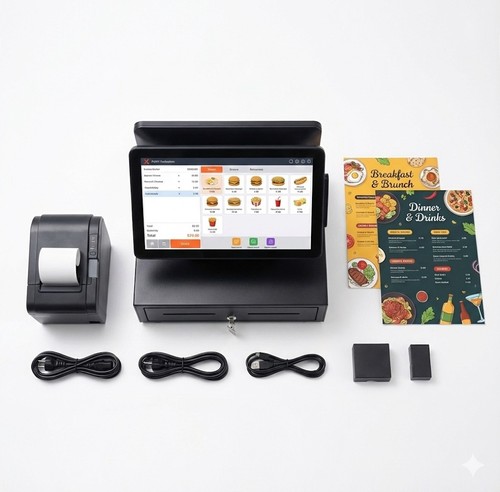 Dual touch screen epos system - touch,