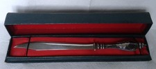 Vintage Siam sterling silver Black enamel Letter opener