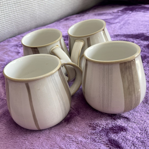 Denby stoneware coffee mugs - stoneware,