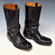 Vintage Genuine Loblan 1980s Western Cowboy Boots UK Size 8