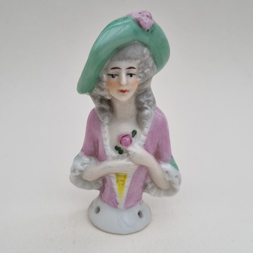 Vintage half doll pin cushion - vintage,