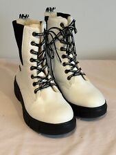 Rieker Boots - Ladies - White / Black - Size 3 (36) - X3414-80