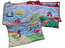 🌈Little Bird Jools Oliver Cot Bedding Bundle Cot Tidy/Pockets GUC🦆🍄☀️