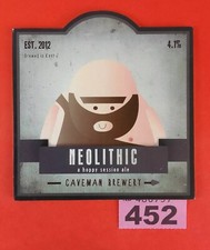 Beer Pump Clip Badge   Caveman Brewery   Kent   Neolithic