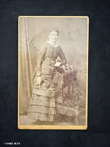 Cdv lady taken 1883 lacey - cdv, 1883,