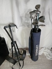 Full Right Handed Golf Club Set Inc Bag Balls Clubs Trollie Swilken Slazenger