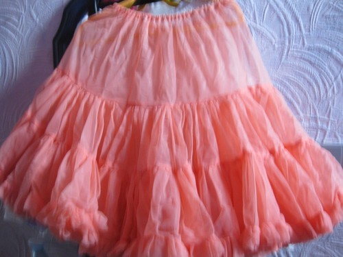 Orange peach frilly - , frilly 