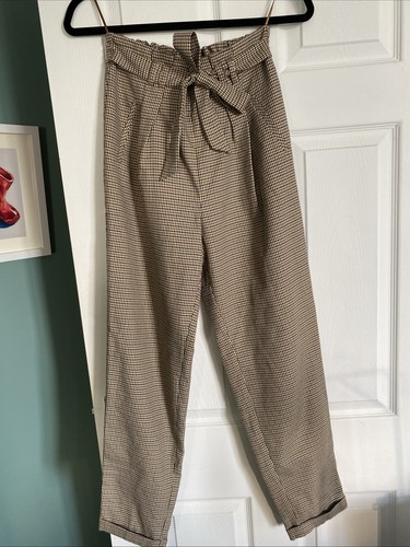 High waist dogtooth pattern - high,