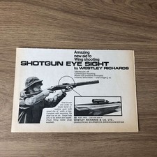 GUNS145 MAGAZINE ADVERT 6X9 WESTLEY RICHARDS SHOTGUN EYE SIGHT
