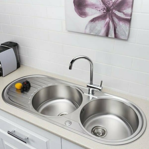 Modern stainless steel inset - stainless,