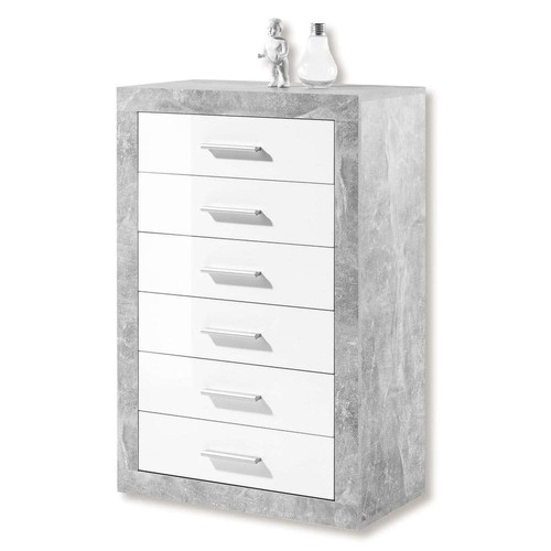 Drawers tallboy grey - &, white