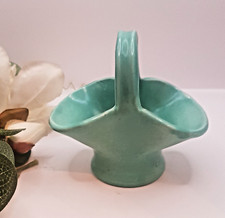 Vintage Green Ceramic Basket