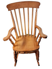 Vintage Beech Grandfather's  Rocking Chair
