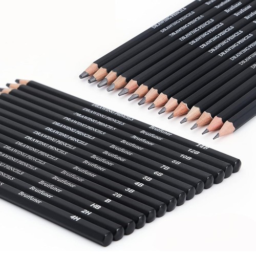 14pcs charcoal sketching - 14pcs,