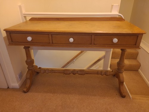Victorian pine console table - victorian,