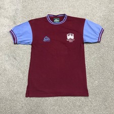 Score Draw Official Retro West Ham United Football Shirt  Small Wembley 1975