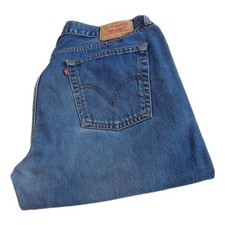 Levi 521 Regular Fit Jeans Straight Leg Waist 42 Leg 32 W42 L32 Zip Fly (Q7875)