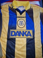 Match Worn Neville Southall Everton Away Football Shirt