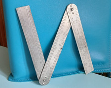 CHESTERMAN 12" folding steel Rule 1472X MONOTYPE Printing Typesetting