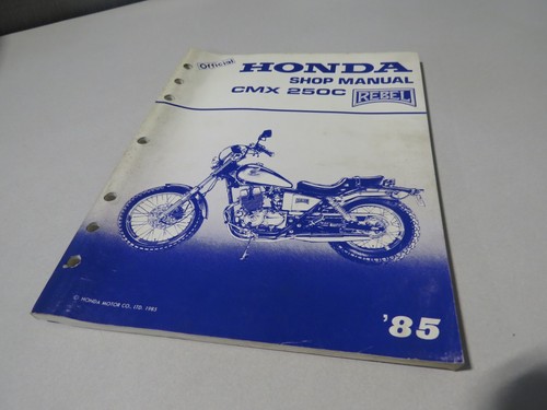 Honda factory shop manual 1985 - honda,