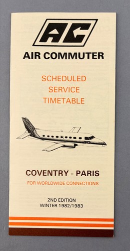 Air commuter airline timetable - commuter,