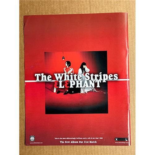 White stripes elephant poster - stripes,