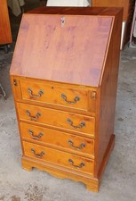 ANTIQUE REPRODUCTION YEW BUREAU  / DESK              DELIVERY AVAILABLE