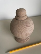 Large Beech Round all Finial For Balustrade Bannister Post End Or Patio Fencing 