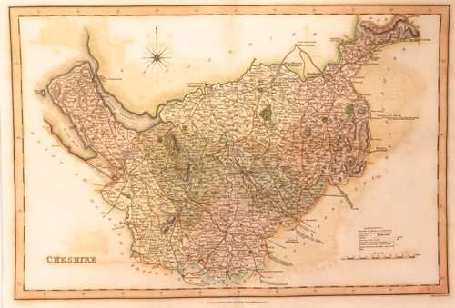1819 rare large detailed - large, map