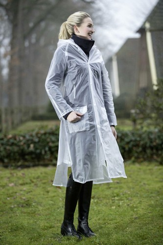 Raincoat sheer riding coat - sheer,