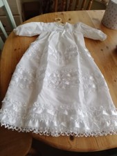 christening gown, White, age 6-12 mths.