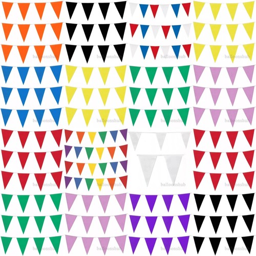 10m colour bunting flags - bunting,