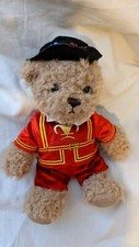 Build A Bear The King's Beefeater London  Plush Bear & Costume Hat 10"