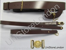 Belt Sword Belt Brown Leather Long & Short Slings R1171