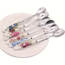 6 Retro Style Stainless Steel