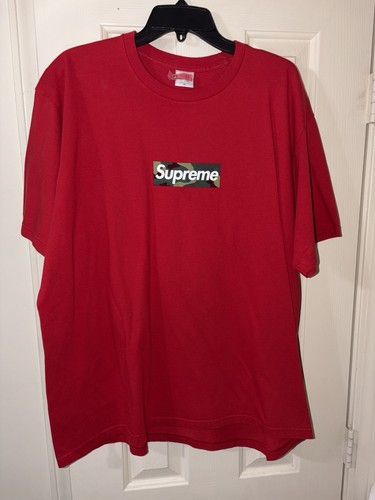 Supreme box logo tee - fw23, red