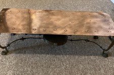  Large Antique Victorian/Arts & Crafts Copper Table Food Warmer 25inch Long 