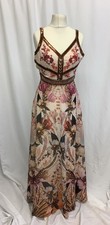 Ladies Karen Millen Mirrored Floral Bead Strappy Maxi Dress (BNWT) Size UK 8